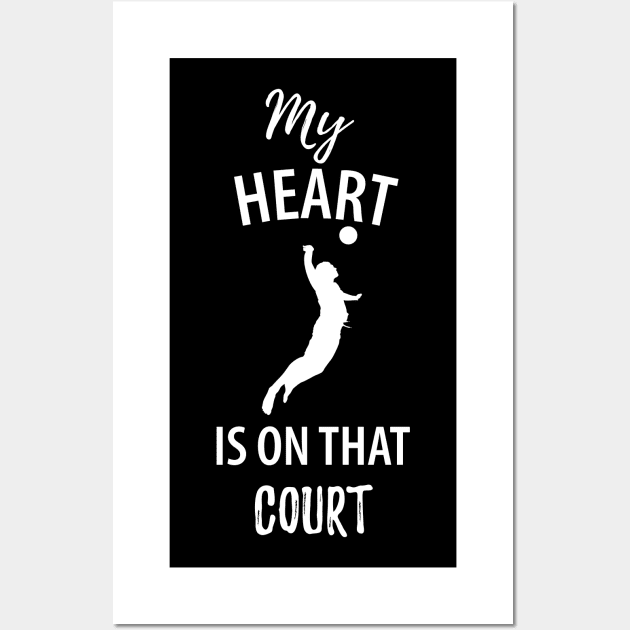 Volleyball Sport Team Play Gift Wall Art by Johnny_Sk3tch